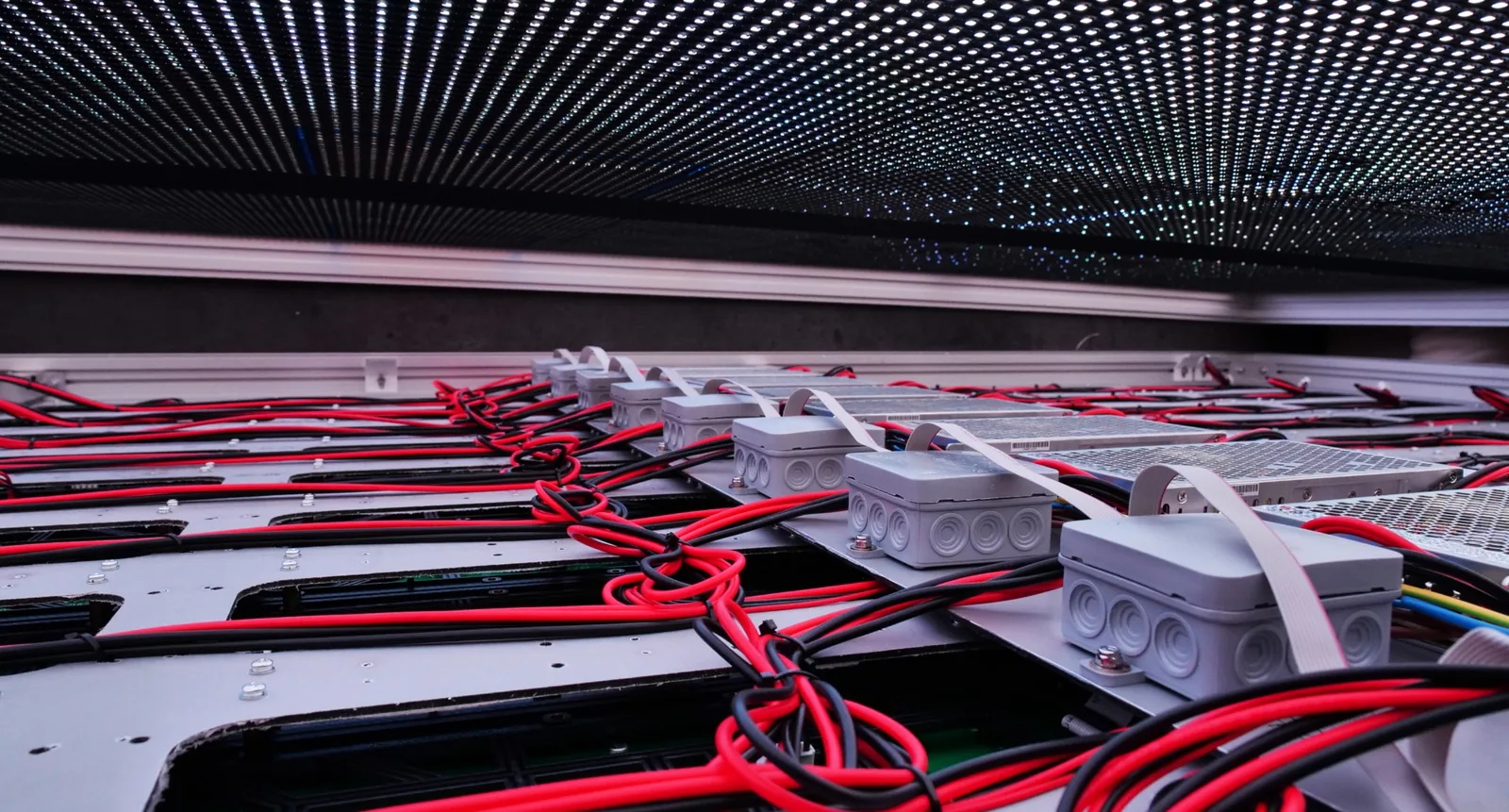 LED installation wiring and infrastructure hardware