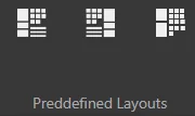 Predefined mapping window layout options