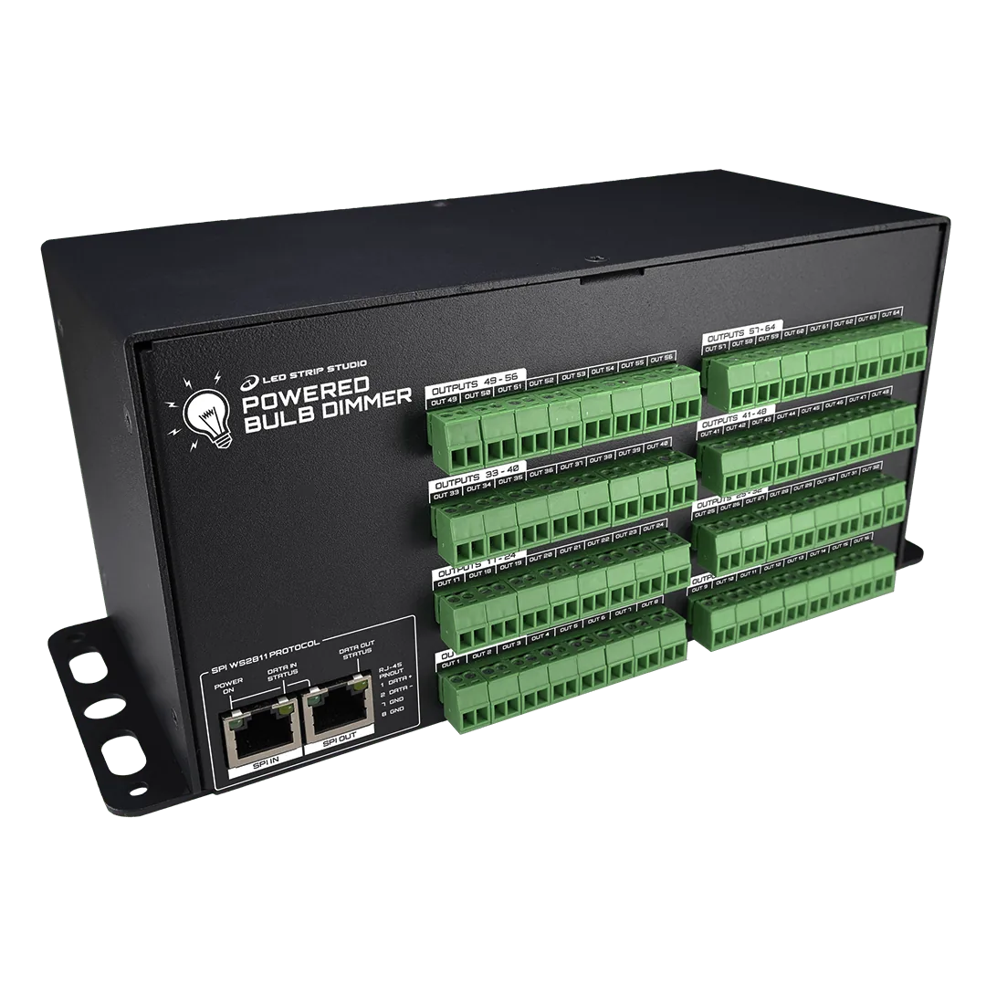 Powered Bulb Dimmer 64-channel SPI dimmer with built-in power supply