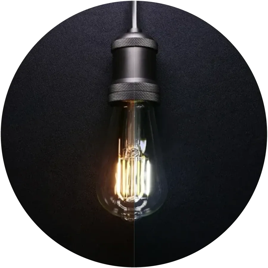 Edison Dual White Bulbs