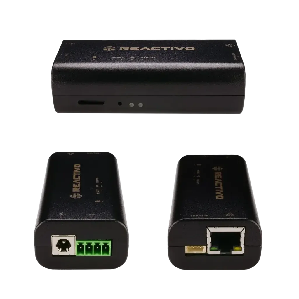 Reactivo 2 controller shown from multiple angles