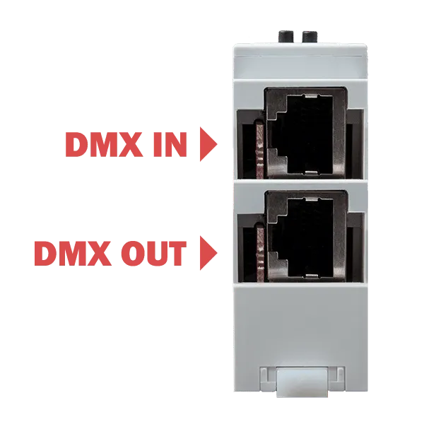 SPI LED Controller DMX in and out ports