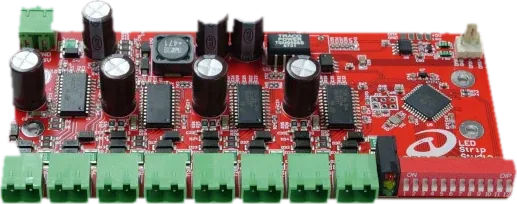 Xmas Dimmer board with 8 output terminals