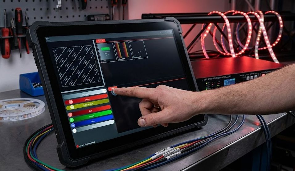 LSS4 Touch Mode in use at a live event venue