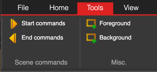 Layers panel in LSS4 showing foreground and background layer options
