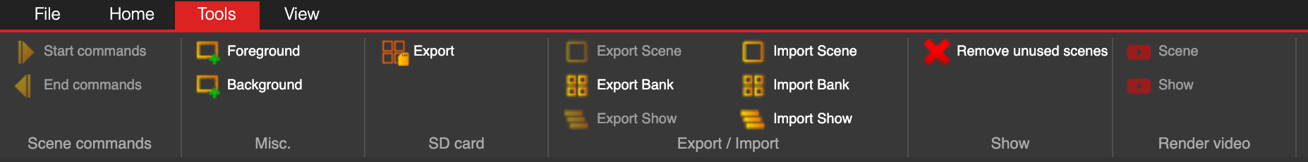 Home Tab Mapping