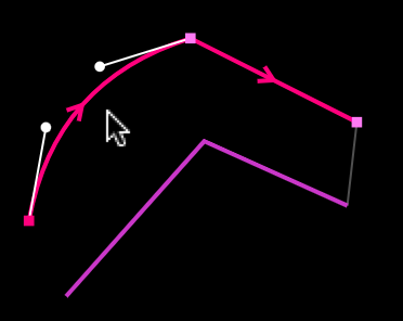 Curved LED segment drawing in LSS4