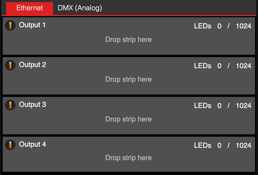 Device with no strip assigned