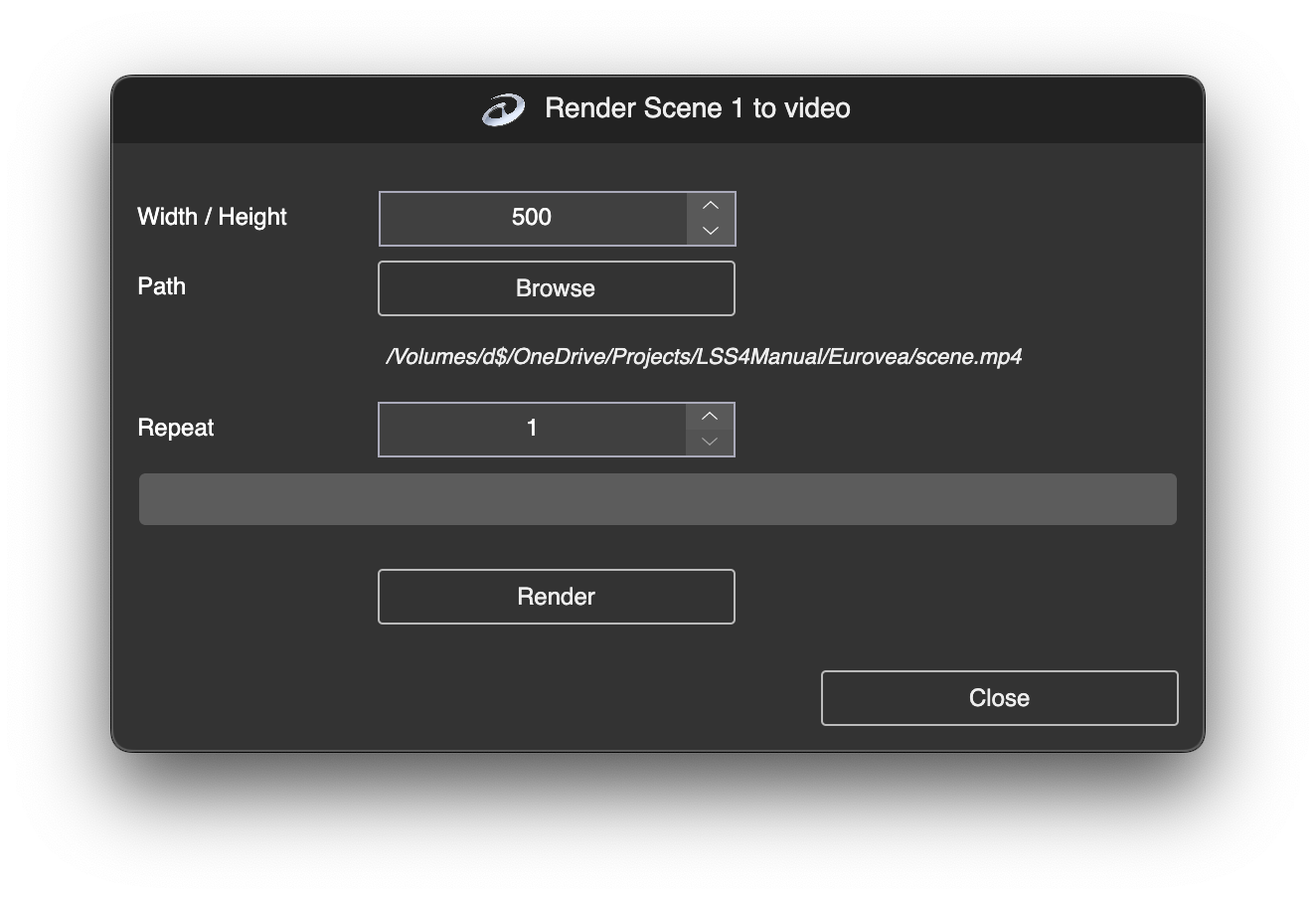 LSS4 render preview export window