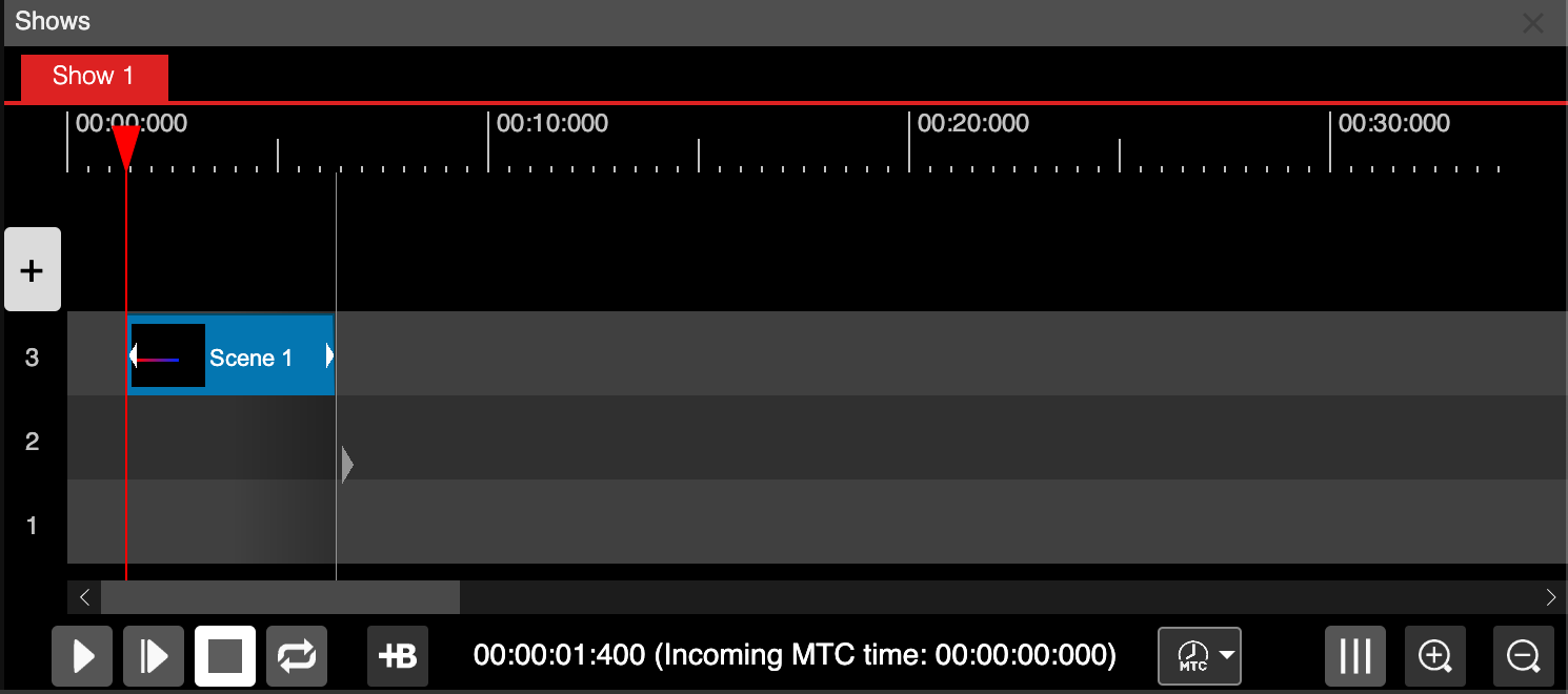 Events placed in LSS4 show timeline with precise timing