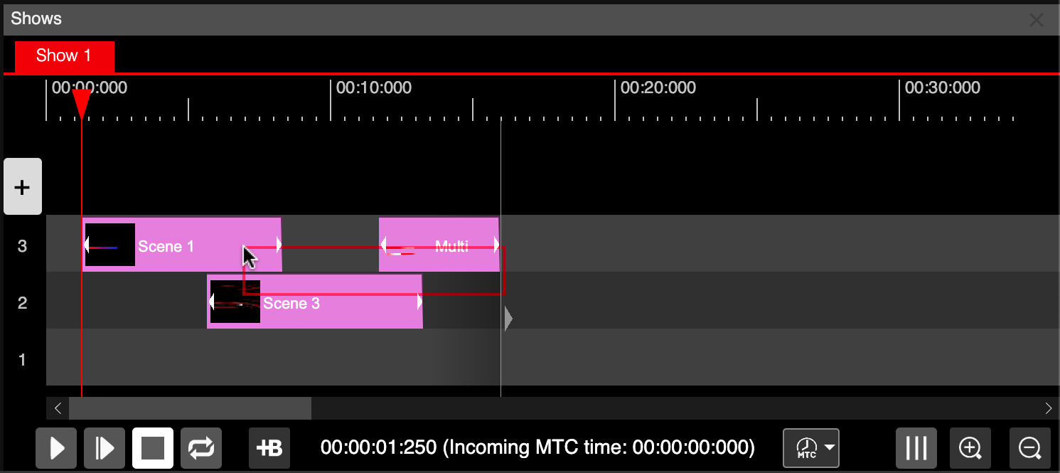 Selection rectangle for multiple events in LSS4