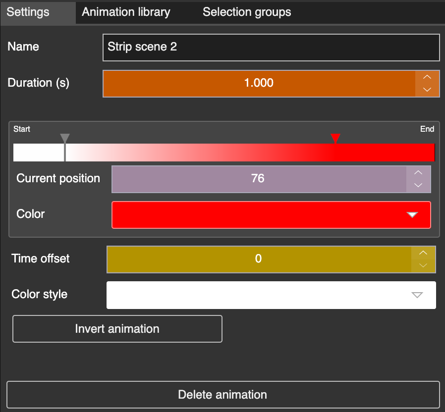 Analog strip animation in LSS4 with keyframe controls