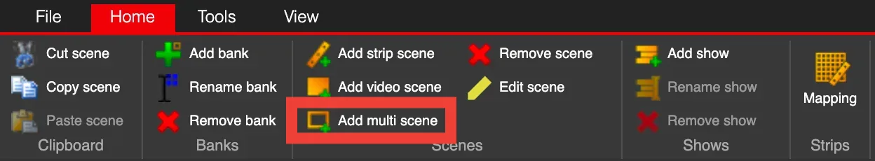 Add multi scene