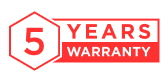 5 YEARS WARRANTY