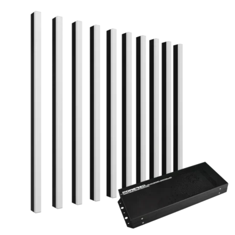 rofiLED IP68 RGB pixel LED bar in black anodised aluminium profile with M12 connector