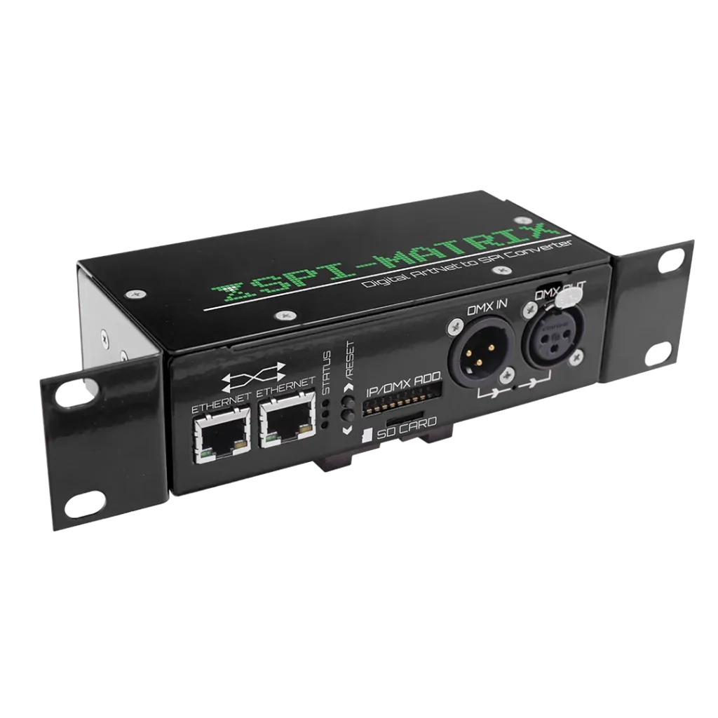 Art-Net LED controller for RGB and RGBW LED strips with 4096 pixel support, web configuration and standalone playback
