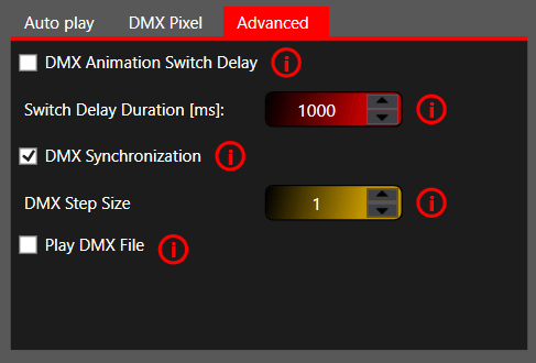 SPI LED advanced settings