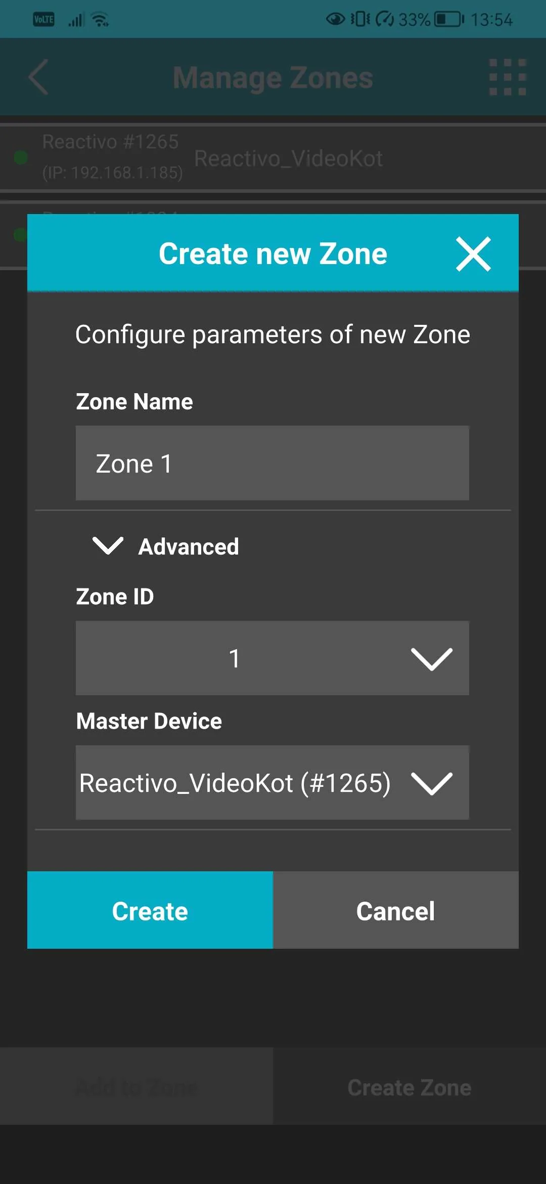 LSS Remote APP Zone Management