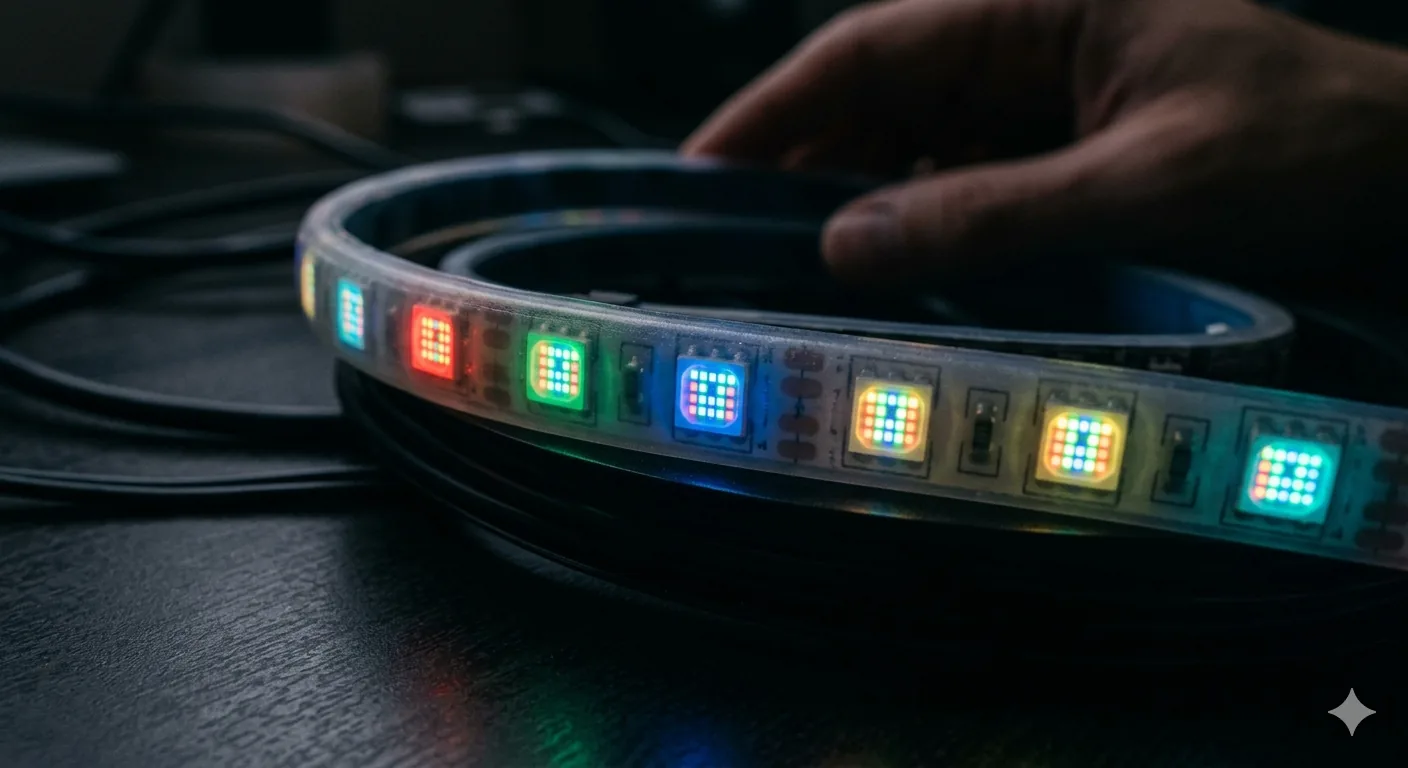 LED pixels without diffuser