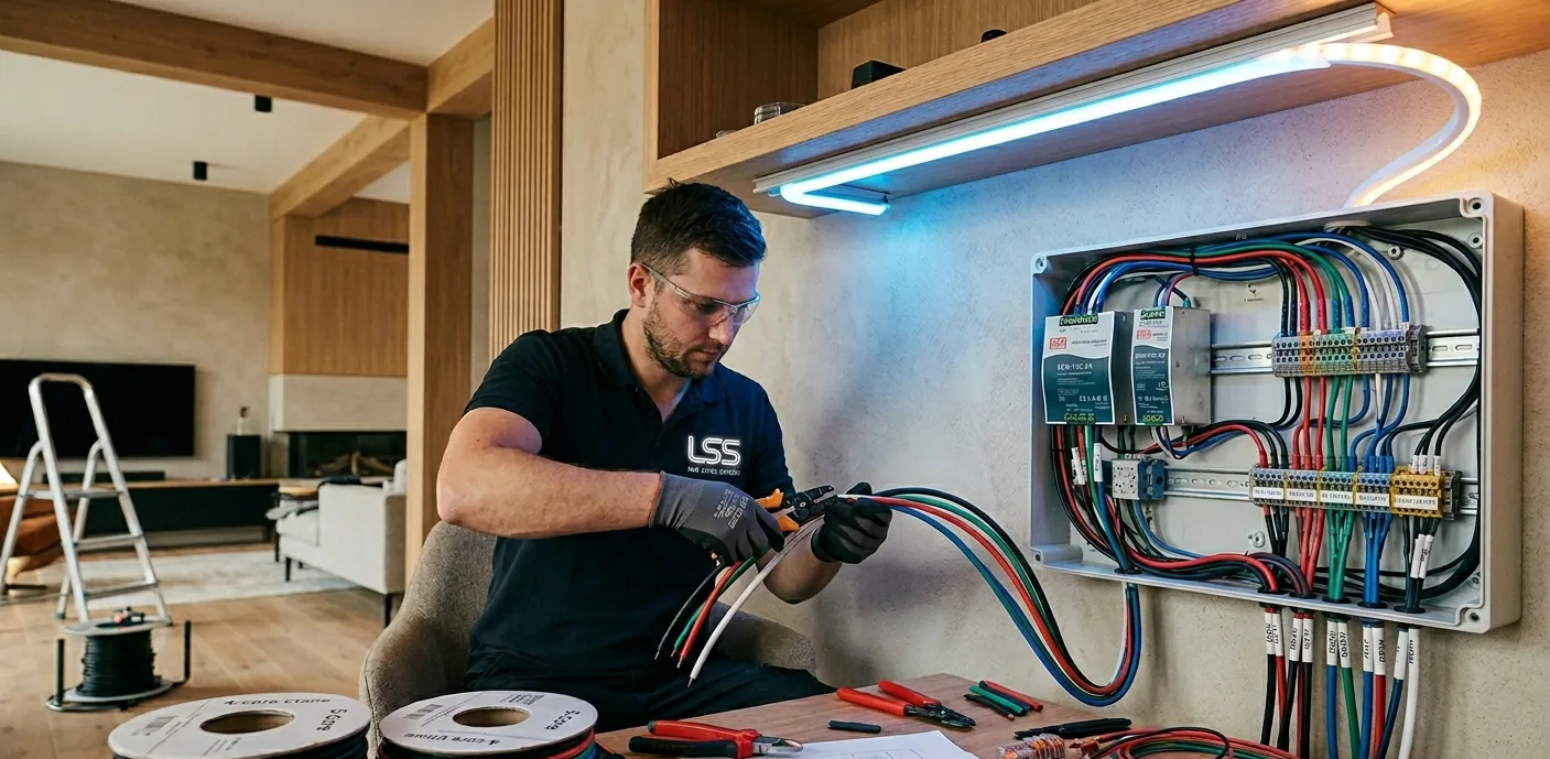 LED Strip Studio Cabling Guide