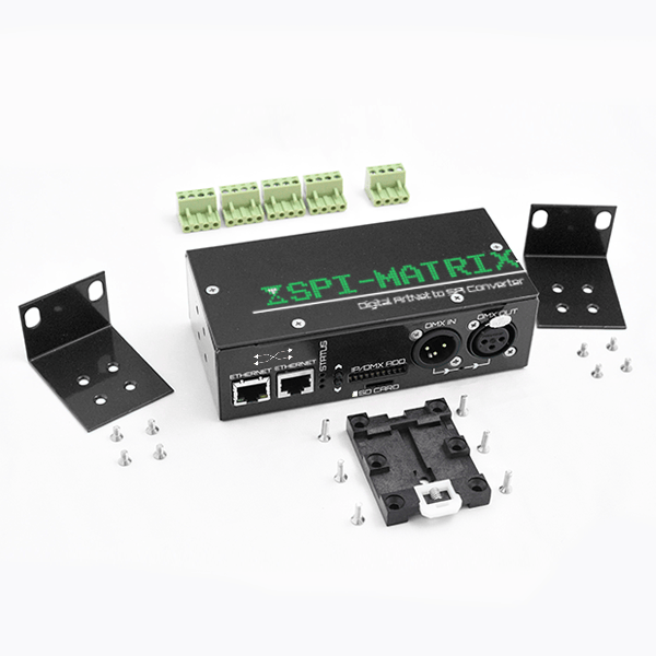 SPI Matrix ArtNet LED Controller dismantled