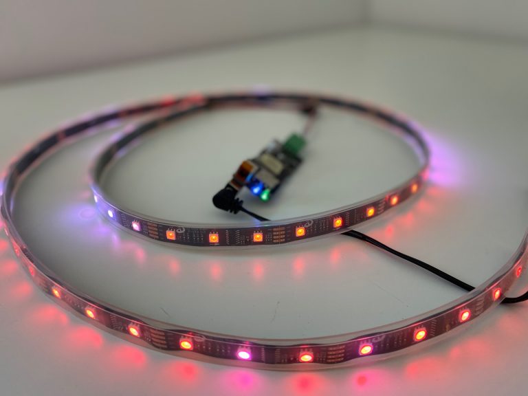 Reactivo hardware with digital LED strip