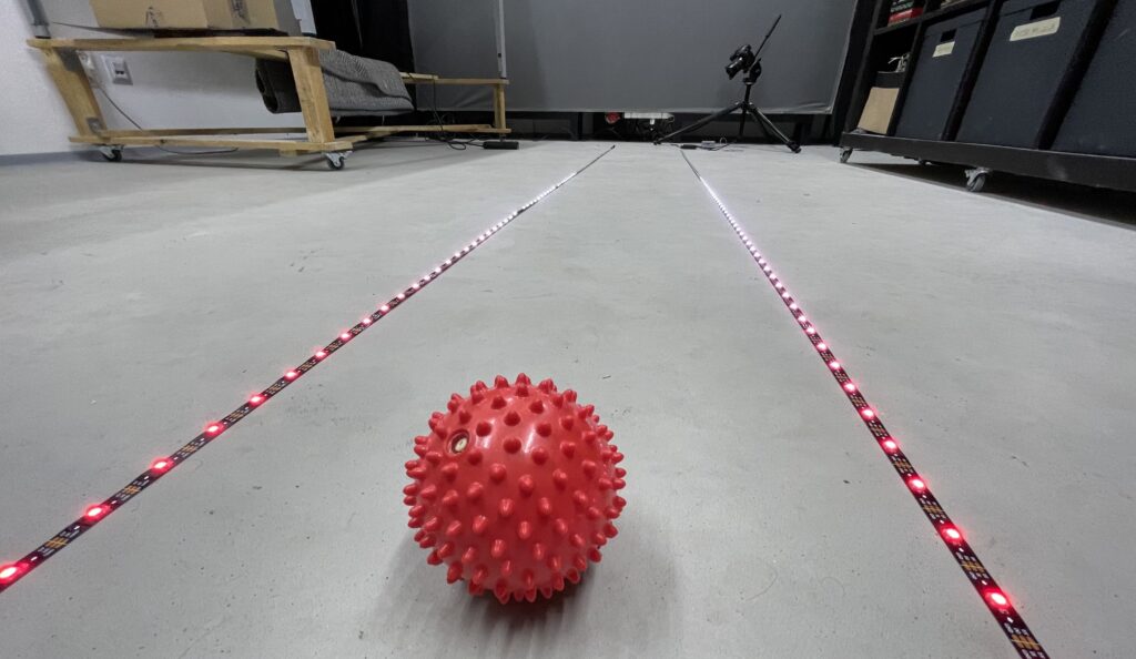 improvised bowling lane