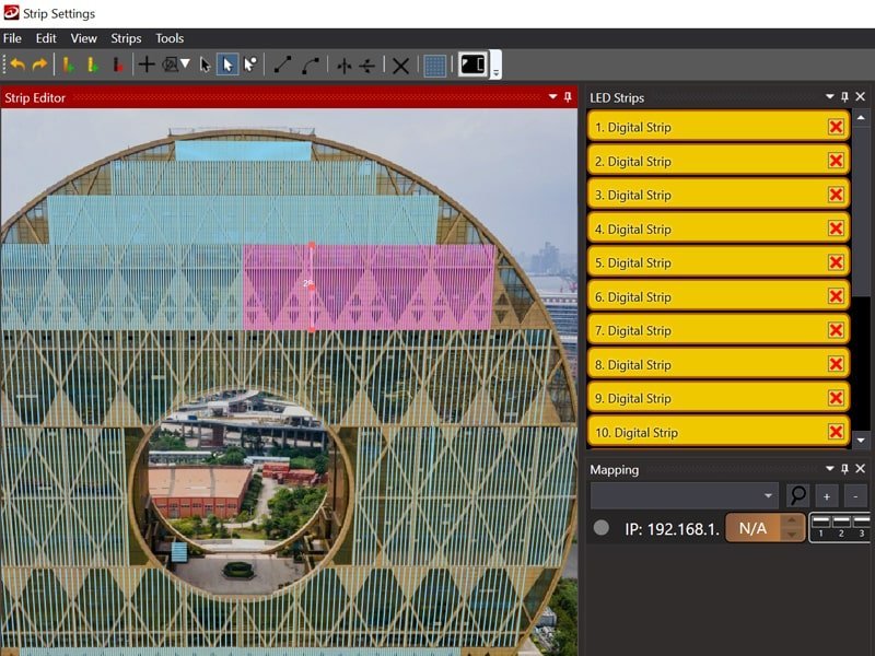 Led Strip Studio Software - Strip Settings